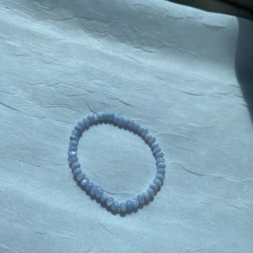 Blue Beaded Bracelet